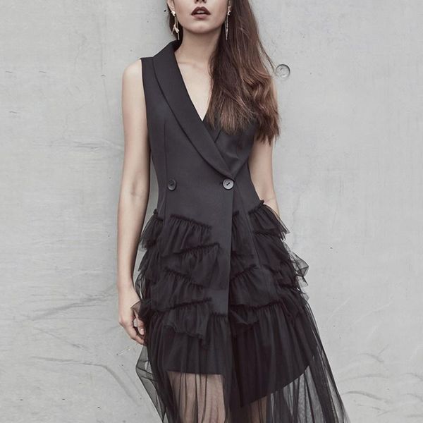 women's vests women casual sundress business for office south korea clothing female social ta986, Black;white
women's vests women casual sundress business for office south korea clothing female social ta986, Black;white