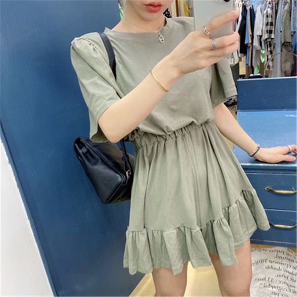 party dresses rugod new arrivals ladies summer ruffles dress o-neck pleated solid tunic fashion chic sweet elegant women sundresse, White;black
party dresses rugod new arrivals ladies summer ruffles dress o-neck pleated solid tunic fashion chic sweet elegant women sundresse, White;black