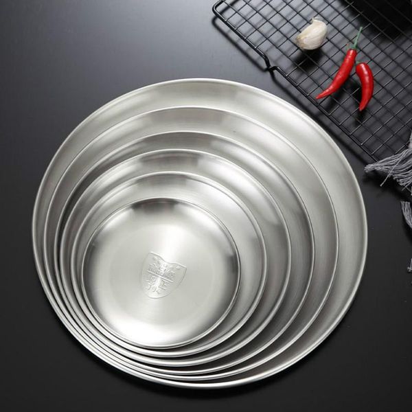 dishes & plates 304 stainless steel round plate western restaurant bone tray dish shallow dinner set sets
dishes & plates 304 stainless steel round plate western restaurant bone tray dish shallow dinner set sets