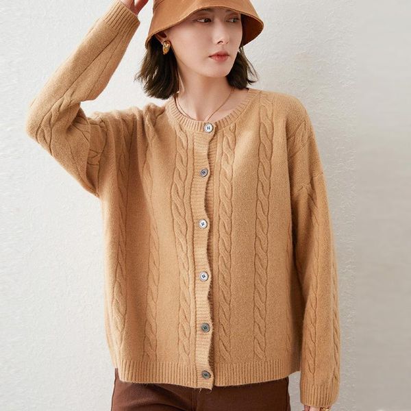 women's knits & tees 2021 autumn winter vintage knitted sweater women o neck cardigan thick twist buttoned coat cardigans elegant, White
women's knits & tees 2021 autumn winter vintage knitted sweater women o neck cardigan thick twist buttoned coat cardigans elegant, White