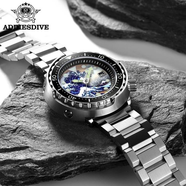 wristwatches addies dive tuna series watch blue dial 316l stainless steel sapphire crystal 300m diving bgw-9 full luminous, Slivery;brown
wristwatches addies dive tuna series watch blue dial 316l stainless steel sapphire crystal 300m diving bgw-9 full luminous, Slivery;brown