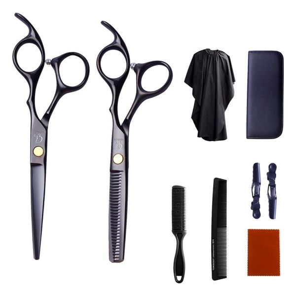 hair scissors 9 black hairdressing scissors, flat teeth bangs thinning household tool set
hair scissors 9 black hairdressing scissors, flat teeth bangs thinning household tool set