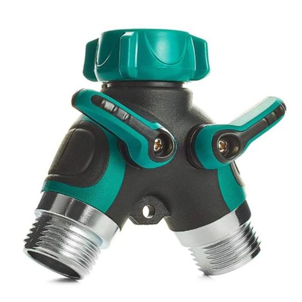 garden 2-way distributor water flow zinc alloy y hose splitters connector regulable practical faucet connectors watering equipments
garden 2-way distributor water flow zinc alloy y hose splitters connector regulable practical faucet connectors watering equipments