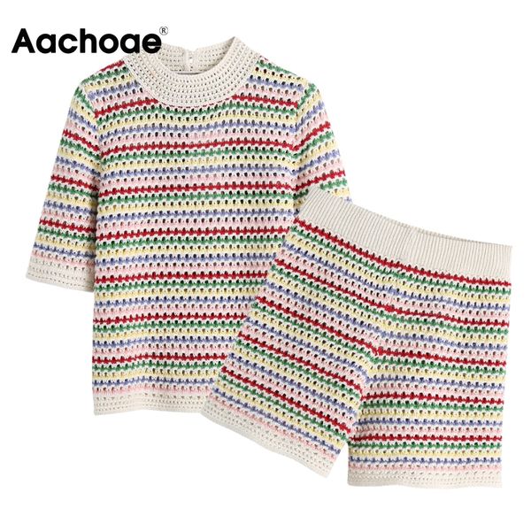 2021 summer striped knitted 2 piece set women o neck hollow out t shirt home casual rainbow stretch shorts lady sets, Black;white
2021 summer striped knitted 2 piece set women o neck hollow out t shirt home casual rainbow stretch shorts lady sets, Black;white
