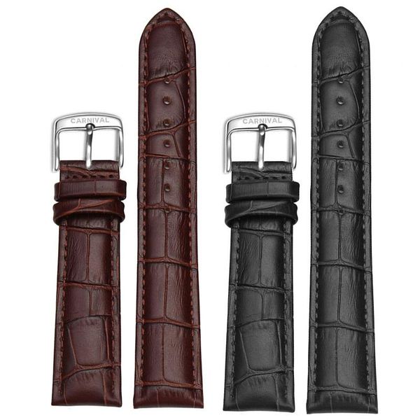 watch bands carnival 20mm strap buckle luxury cowhide genuine leather, Black;brown
watch bands carnival 20mm strap buckle luxury cowhide genuine leather, Black;brown