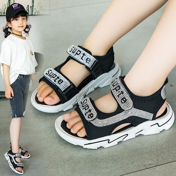 sandals children's girls summer students casual beach shoes fashion bright diamond princess kids, Black;red
sandals children's girls summer students casual beach shoes fashion bright diamond princess kids, Black;red
