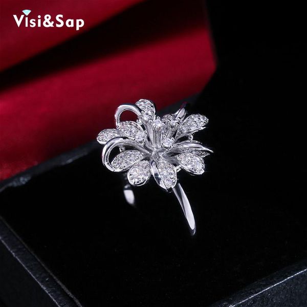 wedding rings visisap simple flower full zircon for women unique shiny fine ring korean selling fashion jewelry b2869, Slivery;golden
wedding rings visisap simple flower full zircon for women unique shiny fine ring korean selling fashion jewelry b2869, Slivery;golden