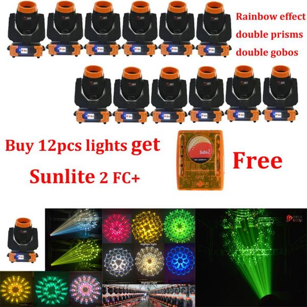 effects buy 12pcs get sunlite 2 fc+ 7r sharpy 3in1 230w moving head beam light rainbow 7pcs rotating glass gobos dj stage lighting
effects buy 12pcs get sunlite 2 fc+ 7r sharpy 3in1 230w moving head beam light rainbow 7pcs rotating glass gobos dj stage lighting