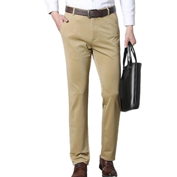 men's suits & blazers men dress pants solid color stretchy spring autumn mid waist straight loose trousers formal suit for male busines, White;black
men's suits & blazers men dress pants solid color stretchy spring autumn mid waist straight loose trousers formal suit for male busines, White;black
