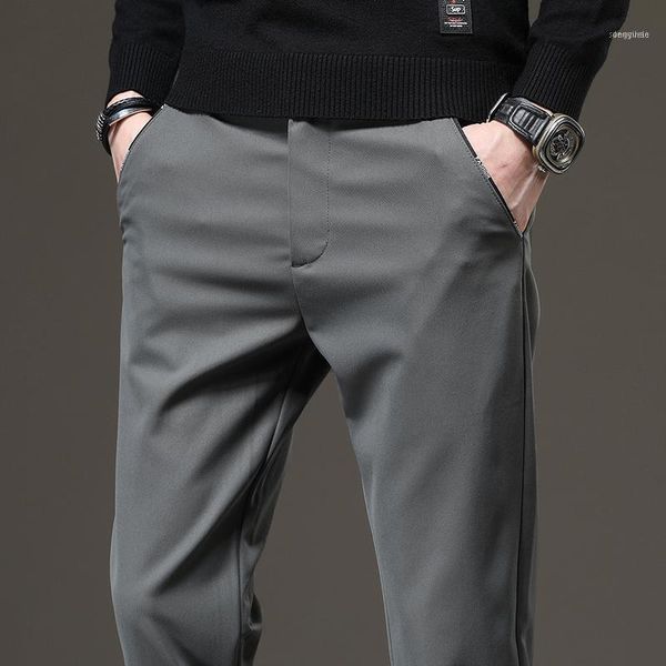 men's pants business classic fashion brand slim youth thick high stretch straight-leg trousers spring and autumn long pants1, Black
men's pants business classic fashion brand slim youth thick high stretch straight-leg trousers spring and autumn long pants1, Black