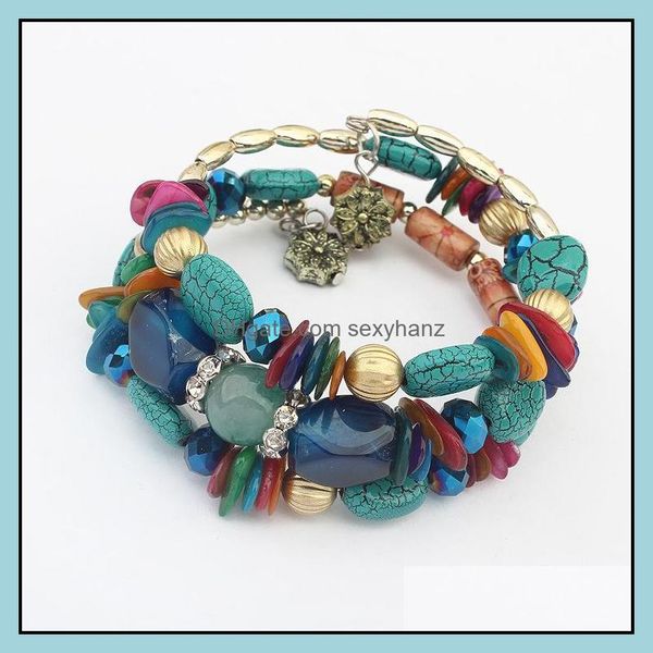 charm bracelets jewelry jewelry exotic colorf stone mti-layer ethnic wind hand-wound adjustable size bracelet drop delivery 2021 et7kz, Golden;silver
charm bracelets jewelry jewelry exotic colorf stone mti-layer ethnic wind hand-wound adjustable size bracelet drop delivery 2021 et7kz, Golden;silver