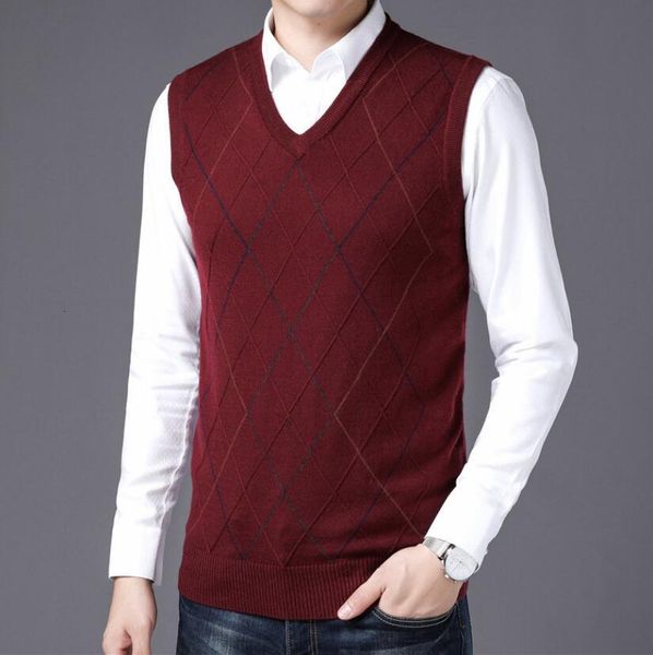 men's sweaters casual argyle v-neck sleeveless men clothes autumn winter arrival knitted cashmere wool sweater vest, White;black
men's sweaters casual argyle v-neck sleeveless men clothes autumn winter arrival knitted cashmere wool sweater vest, White;black