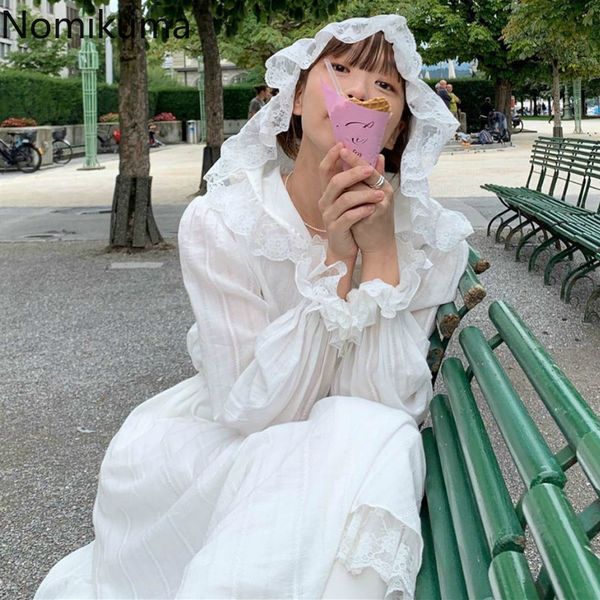 nomikuma lace patchwork long sleeve hooded dress women slim waist white holiday dresses female korean vestidos mujer 3c469 210514, Black;gray
nomikuma lace patchwork long sleeve hooded dress women slim waist white holiday dresses female korean vestidos mujer 3c469 210514, Black;gray