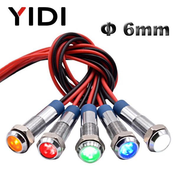 smart home control 6mm led metal indicator light flat head wire leading pilot lamp, 12v 24v 220v ac dc red green blue amber signal
smart home control 6mm led metal indicator light flat head wire leading pilot lamp, 12v 24v 220v ac dc red green blue amber signal