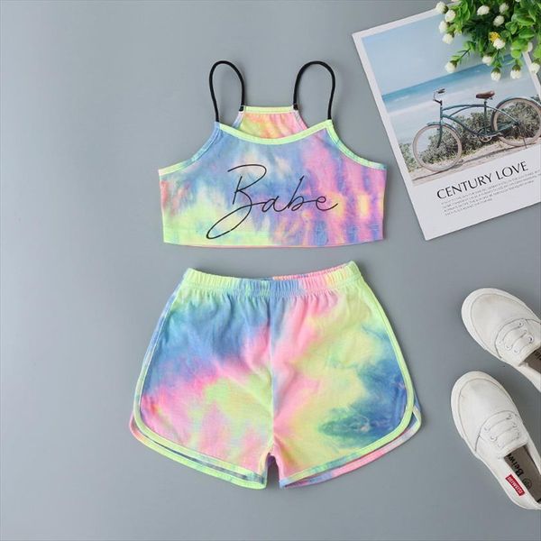 summer colorful tracksuits kids clothes set rainbow sport backless short pants 2pcs outfits toddler girls clothing, White
summer colorful tracksuits kids clothes set rainbow sport backless short pants 2pcs outfits toddler girls clothing, White