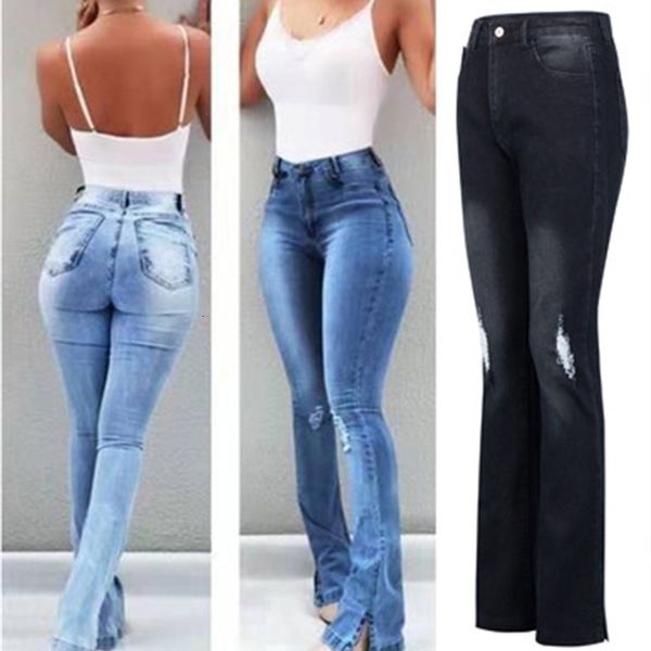 jean women high-waist casual washed distressed slim slimming ripped jeans bleached stretch denim ladies flare pants, Blue
jean women high-waist casual washed distressed slim slimming ripped jeans bleached stretch denim ladies flare pants, Blue