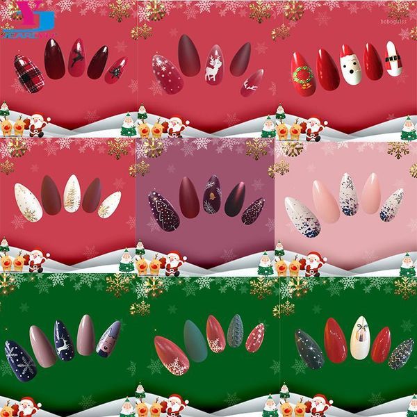 style 24tips fake nails year artificial full cover elk christmas tree snowflake manicure false accesorios diy art1, Red;gold
style 24tips fake nails year artificial full cover elk christmas tree snowflake manicure false accesorios diy art1, Red;gold