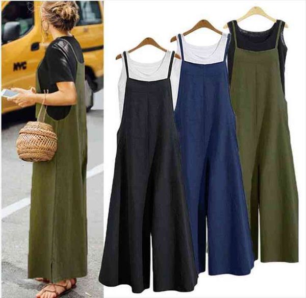 easehut plus size s-5xl women cotton pocket long wide leg romper strappy dungaree bib overalls casual loose solid jumpsuit, Black;white
easehut plus size s-5xl women cotton pocket long wide leg romper strappy dungaree bib overalls casual loose solid jumpsuit, Black;white