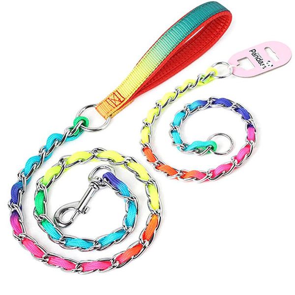 dog collars & leashes rainbow leash set sturdy stainless steel metal chain traction rope for small medium large dogs walking
dog collars & leashes rainbow leash set sturdy stainless steel metal chain traction rope for small medium large dogs walking