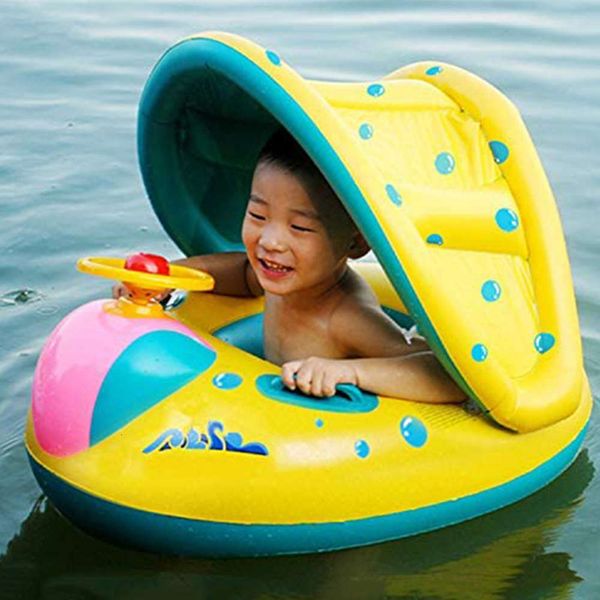 baby personality swimming boat water inflatable sunscreen ring baby seat toys, Blue
baby personality swimming boat water inflatable sunscreen ring baby seat toys, Blue