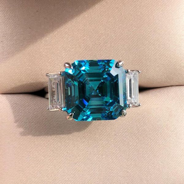 classic 100% 925 sterling silver wedding ring charms 12mm square created moissanite aquamarine gemstone rings for women jewelry cluster, Golden;silver
classic 100% 925 sterling silver wedding ring charms 12mm square created moissanite aquamarine gemstone rings for women jewelry cluster, Golden;silver