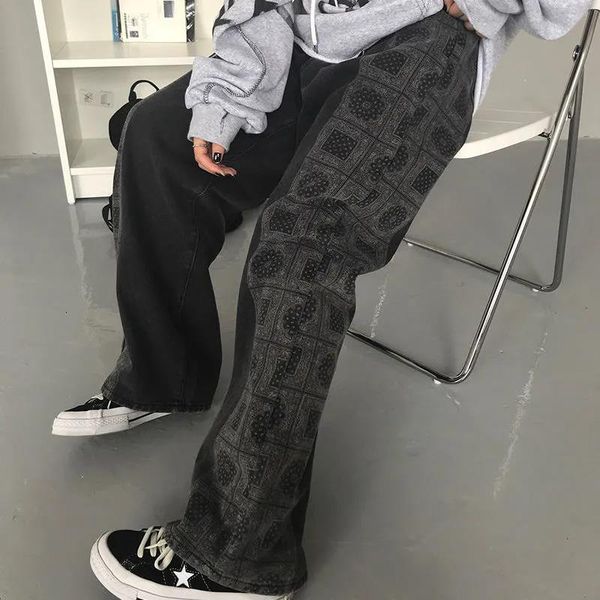 women's jeans cool woman print jeans high street straight casual harajuku denim clothes streetwear fashiongothic vintage pants girl m1i, Blue
women's jeans cool woman print jeans high street straight casual harajuku denim clothes streetwear fashiongothic vintage pants girl m1i, Blue
