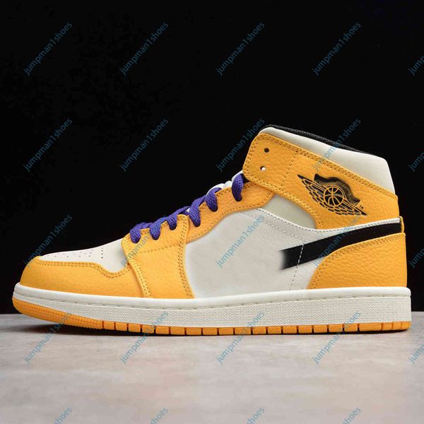 (boxed) men's jumpman 1 basketball shoes and women's laker yellow black outdoor recreational sports
(boxed) men's jumpman 1 basketball shoes and women's laker yellow black outdoor recreational sports