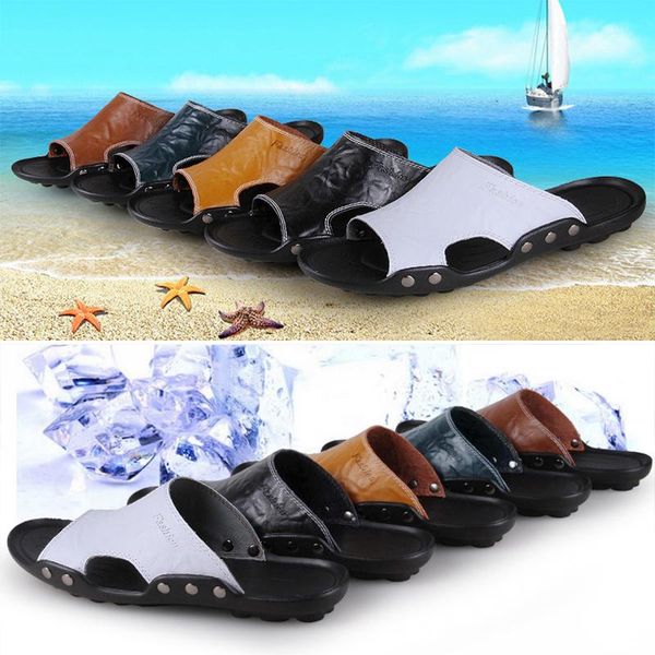 slippers water sneakers flip flops indoor outdoor flats footwear classic leather solid color mens casual male walk summer beach, Black
slippers water sneakers flip flops indoor outdoor flats footwear classic leather solid color mens casual male walk summer beach, Black
