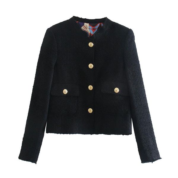 women's suits & blazers women 2022 fashion with print lining fitted tweed blazer coat vintage long sleeve pockets female outerwear stre, White;black
women's suits & blazers women 2022 fashion with print lining fitted tweed blazer coat vintage long sleeve pockets female outerwear stre, White;black