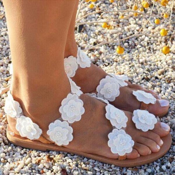 women sandals bohemia style summer shoes for flat beach 2021 flowers flip flops plus size chaussures femme, Black
women sandals bohemia style summer shoes for flat beach 2021 flowers flip flops plus size chaussures femme, Black