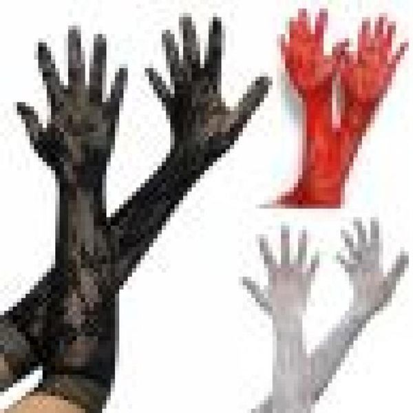 five fingers gloves ladies mesh stretchy floral bride long lace liturgy gothic punk mittens fancy dress christmas halloween, Blue;gray
five fingers gloves ladies mesh stretchy floral bride long lace liturgy gothic punk mittens fancy dress christmas halloween, Blue;gray