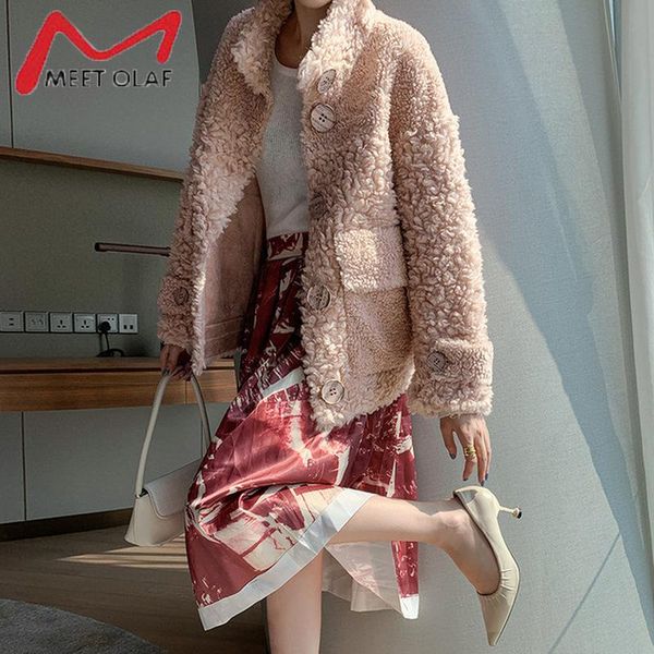 women's fur & faux 2022 fashion sheepskin coat real female wool turn-down collar winter jacket women thick warm outerwear streetwear, Black
women's fur & faux 2022 fashion sheepskin coat real female wool turn-down collar winter jacket women thick warm outerwear streetwear, Black
