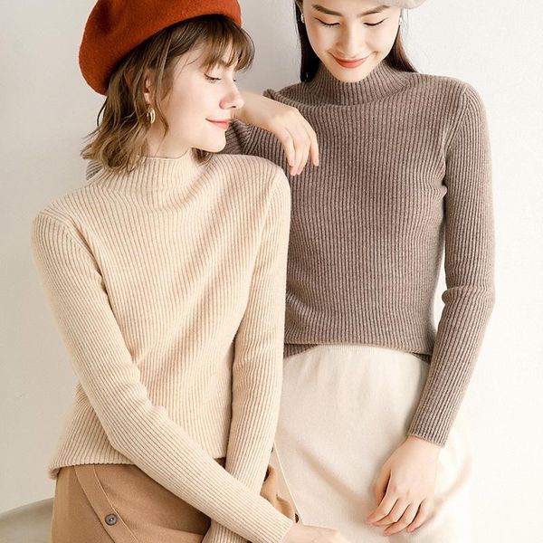 women's sweaters autumn and winter sweater woman turtleneck loose ladies pullover women, White;black
women's sweaters autumn and winter sweater woman turtleneck loose ladies pullover women, White;black