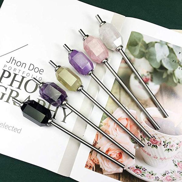 drinking straws natural crystal healing straw stainless steel reusable rose quartz with brush health travel drink
drinking straws natural crystal healing straw stainless steel reusable rose quartz with brush health travel drink