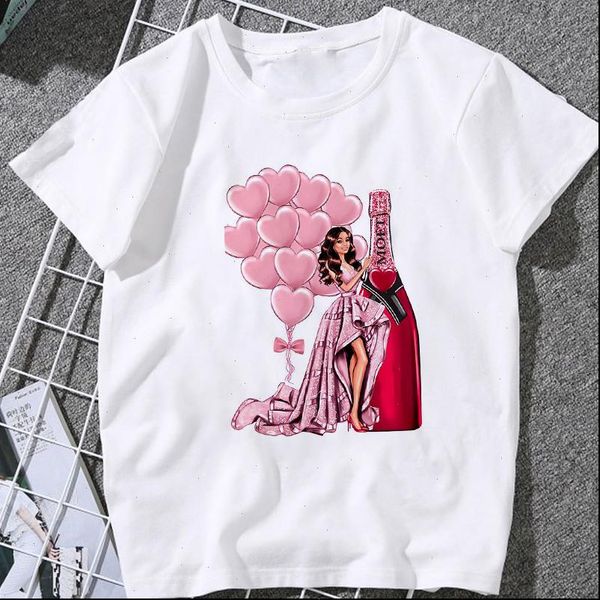 fashion beauty champagne pattern printing women t shirt summer short sleeve round neck girl white tee
fashion beauty champagne pattern printing women t shirt summer short sleeve round neck girl white tee