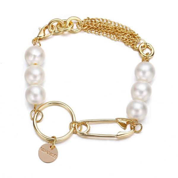 charm bracelets fashion women bracelet pearl metal paper clip circle creative retro simple alloy, Golden;silver
charm bracelets fashion women bracelet pearl metal paper clip circle creative retro simple alloy, Golden;silver