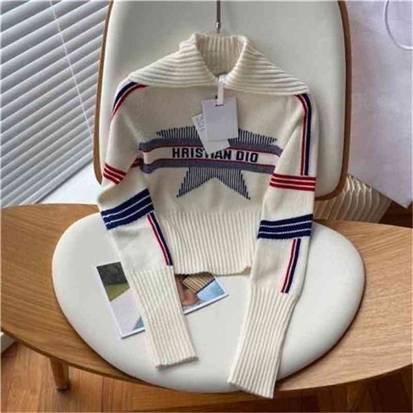 eddadior five pointed star letter jacquard t-shirt sweater high collar age reduction fashion comfort versatile, Black;brown
eddadior five pointed star letter jacquard t-shirt sweater high collar age reduction fashion comfort versatile, Black;brown