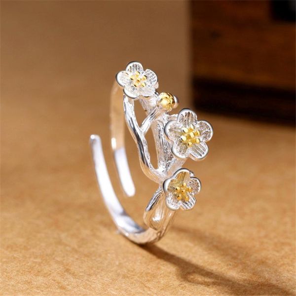 korean fashion tibetan sliver plum blossom sakura adjustable rings for women gold ethnic engagement jewellery kjz0001 cluster, Golden;silver
korean fashion tibetan sliver plum blossom sakura adjustable rings for women gold ethnic engagement jewellery kjz0001 cluster, Golden;silver
