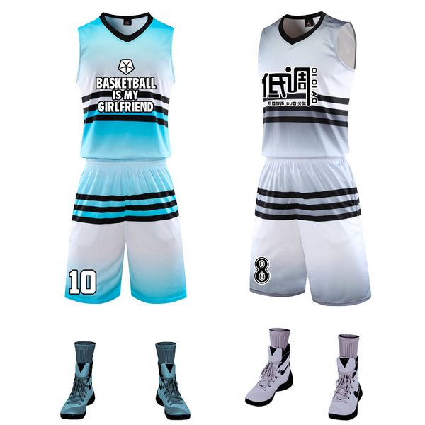 tracksuit sport suit summer basketball men's shirt college students' training match team uniform ball sports vest printing, Gray
tracksuit sport suit summer basketball men's shirt college students' training match team uniform ball sports vest printing, Gray