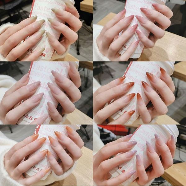 false nails gradually wear finishion products fake nail patches long style fashion art artifical, Red;gold
false nails gradually wear finishion products fake nail patches long style fashion art artifical, Red;gold
