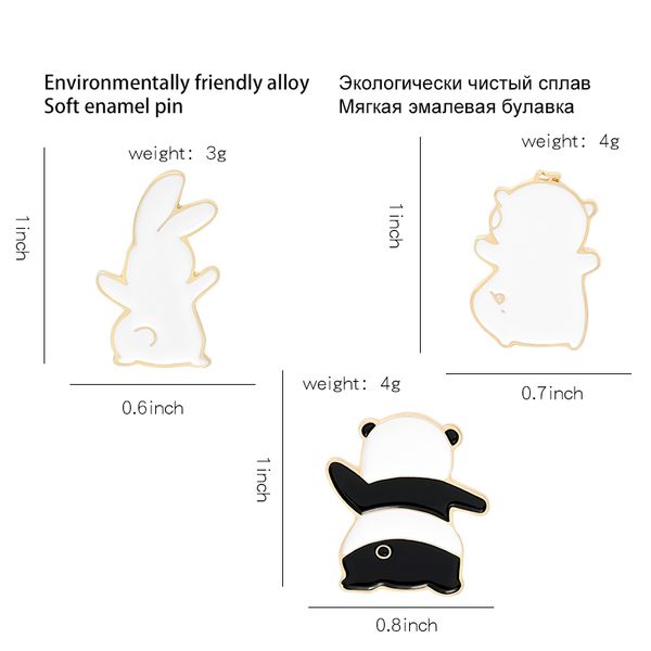 animals back enamel pins custom funny cat panda rabbit brooches shirt lapel badge bag cartoon jewelry gift for kids friendsdio chan contact, Gray
animals back enamel pins custom funny cat panda rabbit brooches shirt lapel badge bag cartoon jewelry gift for kids friendsdio chan contact, Gray