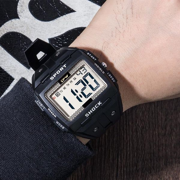 wristwatches fashion camouflage waterproof sports multi-function timing student high-end electronic watch, Slivery;brown
wristwatches fashion camouflage waterproof sports multi-function timing student high-end electronic watch, Slivery;brown