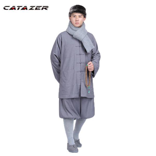 running jackets winter buddhist monk warm cotton wool robe uniforms zen abbot meditation lay coat martial art suits, Black;red
running jackets winter buddhist monk warm cotton wool robe uniforms zen abbot meditation lay coat martial art suits, Black;red