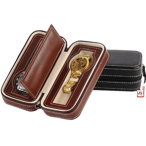 watch boxes & cases 2 booth pu leather portable zipper box famous soft storage bag casual jewelry packaging, Black;blue
watch boxes & cases 2 booth pu leather portable zipper box famous soft storage bag casual jewelry packaging, Black;blue