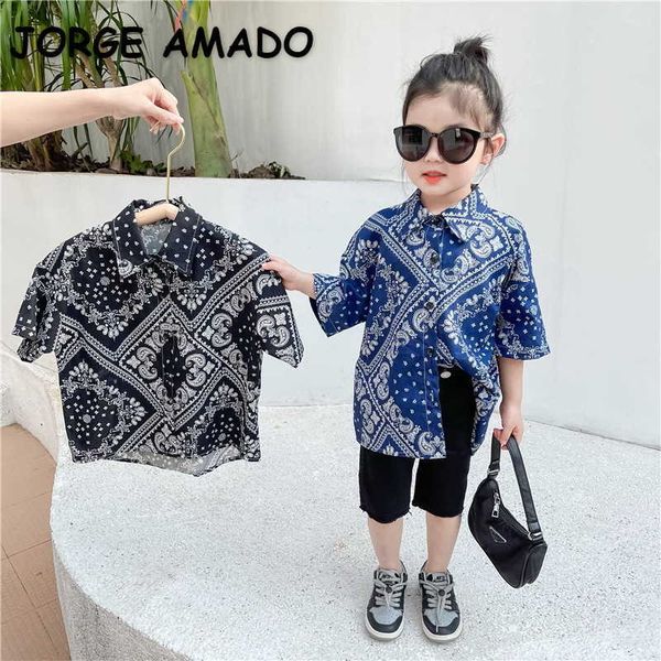 summer korean style kids girls boys shirts national floral short sleeves blouses children clothes e 210610, White;black
summer korean style kids girls boys shirts national floral short sleeves blouses children clothes e 210610, White;black