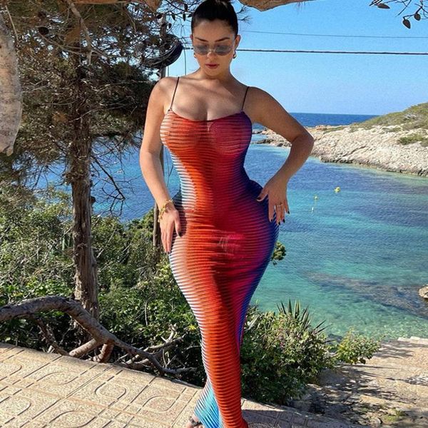women's swimwear see through spaghetti strap sleeveless women cover up maxi dress slim robes fashion gradient knit beach bikini cover-u, White;black
women's swimwear see through spaghetti strap sleeveless women cover up maxi dress slim robes fashion gradient knit beach bikini cover-u, White;black