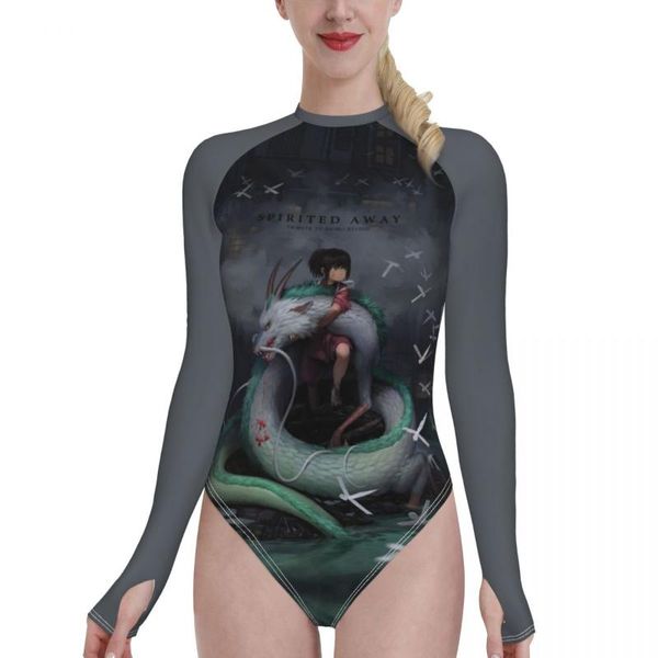 women's swimwear spirited away bikini bandeau swimsuit female women long sleeve bather swimming beachwear for bathing suit, White;black
women's swimwear spirited away bikini bandeau swimsuit female women long sleeve bather swimming beachwear for bathing suit, White;black
