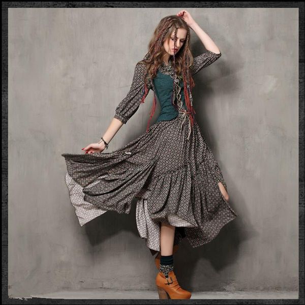 casual dresses ng 2021 vintage floral print women faux twinset design long maxi 3/4 sleeve autumn gorgeous knight irregular, Black;gray
casual dresses ng 2021 vintage floral print women faux twinset design long maxi 3/4 sleeve autumn gorgeous knight irregular, Black;gray