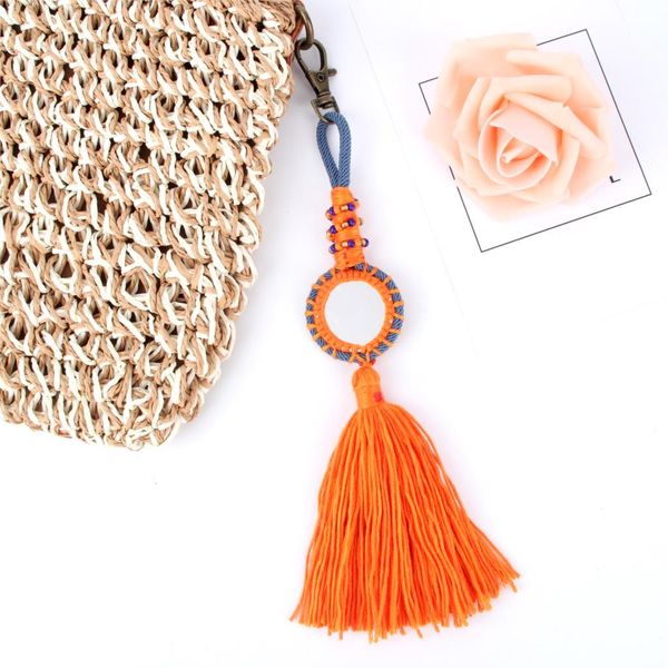 10pcnew arrival long tassels charms with mirror keychain handmade girl strawbag gift setting jewelry wholesale e2711/e2712, Silver
10pcnew arrival long tassels charms with mirror keychain handmade girl strawbag gift setting jewelry wholesale e2711/e2712, Silver