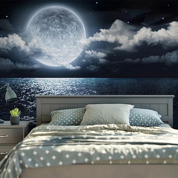 custom waterproof mural wallpaper 3d starry sky moon sea night view wall painting bathroom living room tv stickers
custom waterproof mural wallpaper 3d starry sky moon sea night view wall painting bathroom living room tv stickers
